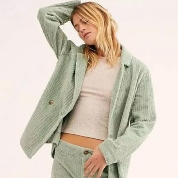 Free People Oversized Corduroy Blazer - Picture 1 of 6